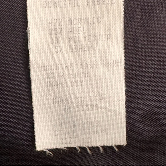 Vintage 80s Melrose Patchwork Waistcoat Vest Wool Blend Velvet Herringbone Sz M - Picture 8 of 9